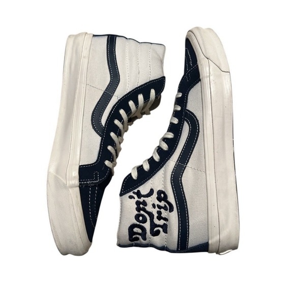 Vans OG SK8-HI LX Free & Easy Don't Trip Navy Dress Blue Marshmallow White 10.5 - Picture 5 of 12